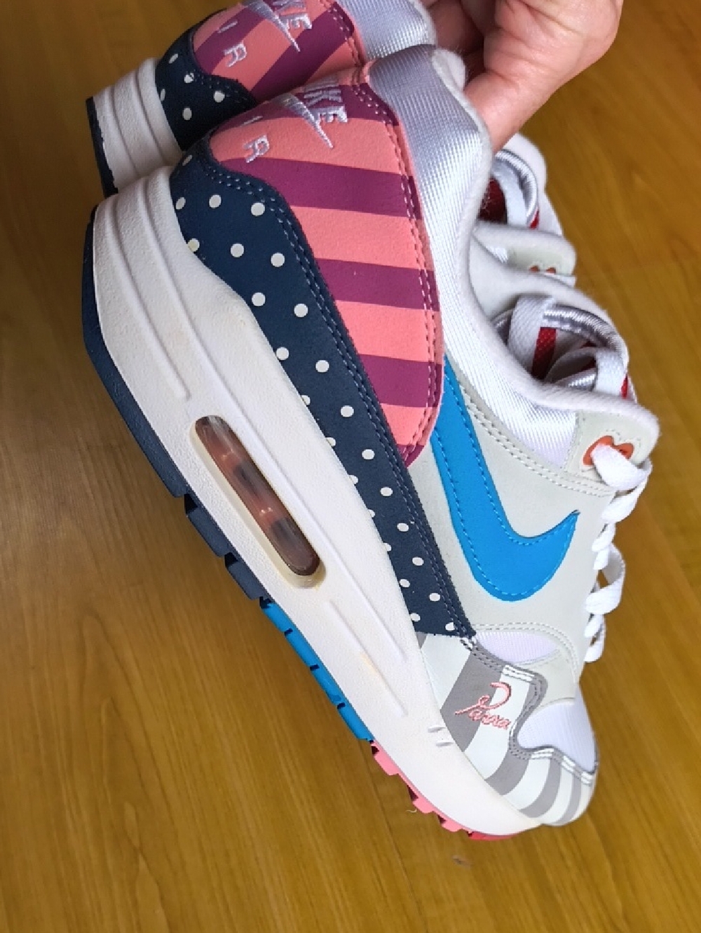 Nike Air Max 1 Collab With Dutch artist Piet Parra Size 7.5 Like New - Picture 6 of 16